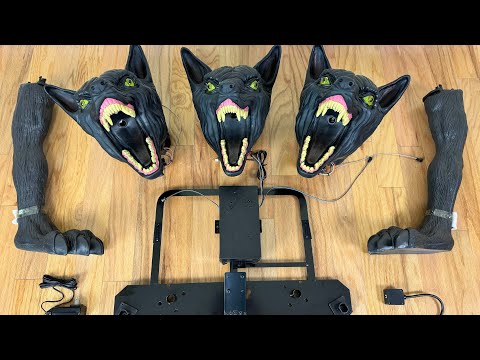 Cerberus Animatronic 2024 Spirit Halloween Unboxing & Demo