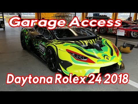 DAYTONA ROLEX 24 2018 GARAGE ACCESS