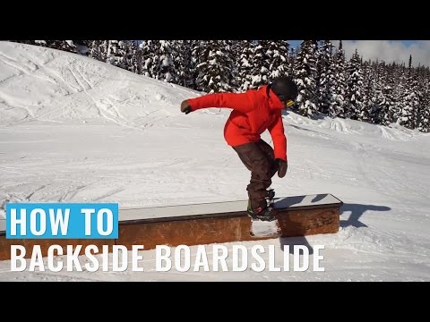 Cноуборд How To Backside Boardslide On A Snowboard