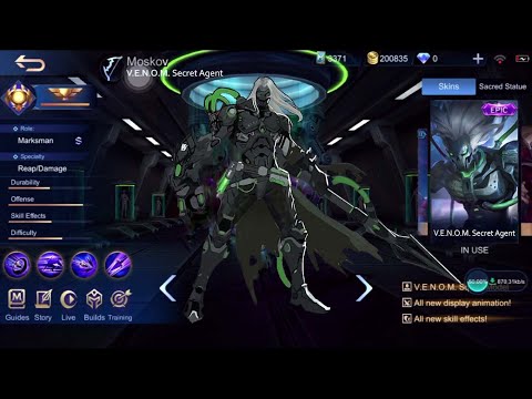 MOSKOV VENOM SKIN?! (NEW MAP, NEW FEATURES, NEW GAMEPLAY) - MLBB