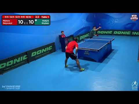 23:30 Mykola Halynskyi 2 - 3 Vadym Hryban West 5 WIN CUP 05.11.2022 | TABLE TENNIS WINCUP