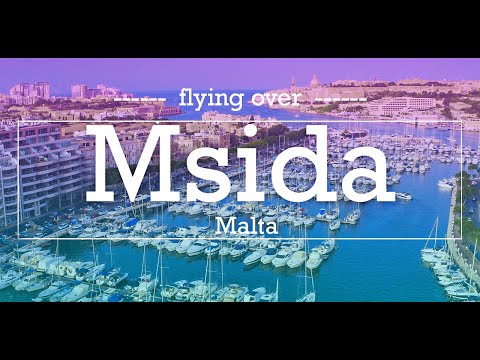 MSIDA | Malta 🇲🇹 2020 - The MOST BEAUTIFUL aerial VIEWS of the city ⛵️{by Drone Mavic 2 Pro}🚤