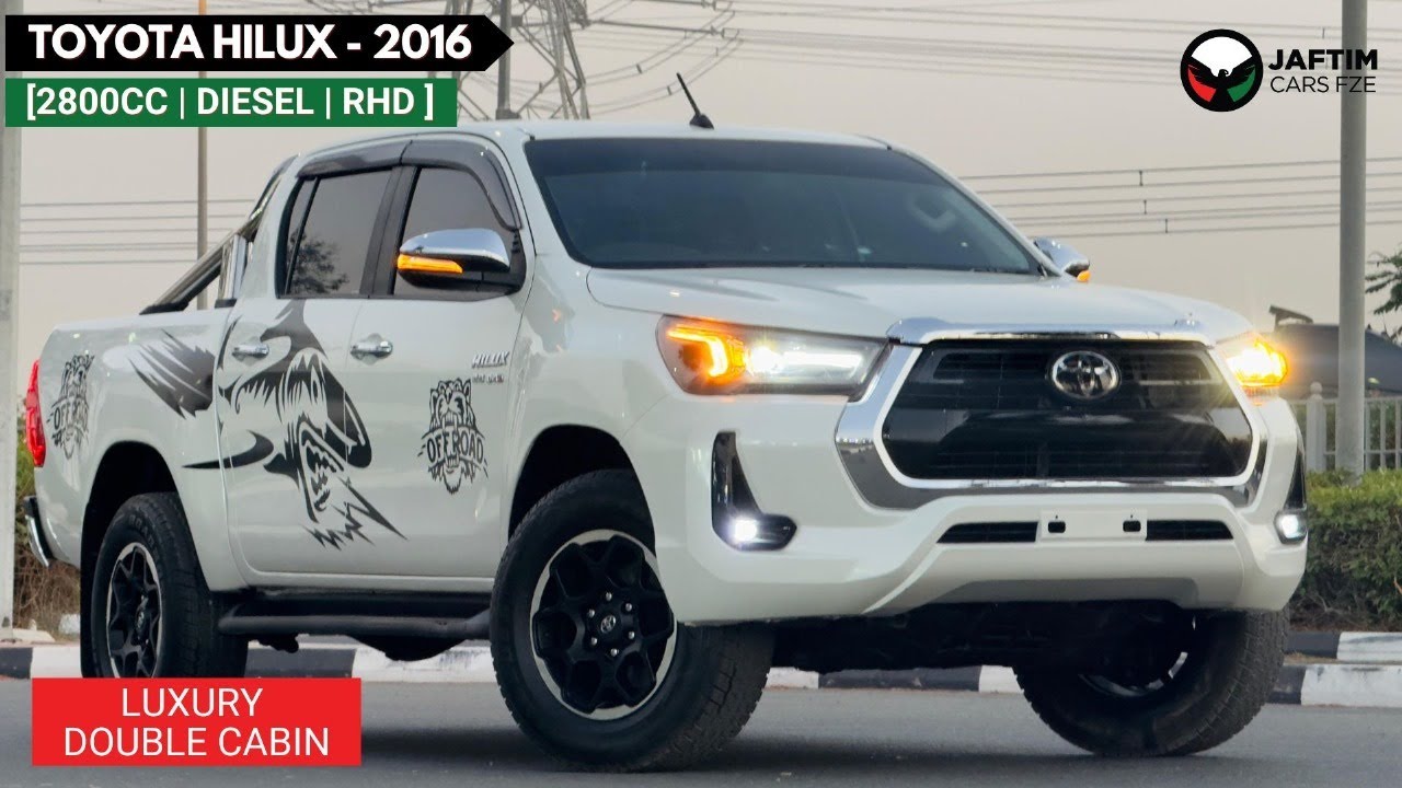 Toyota Hilux DOUBLE CABIN | RHD | AUTOMATIC | 2.8L DIESEL ENGINE | LEATHER SEATS + MULTIMEDIA + ALLOY RIMS video