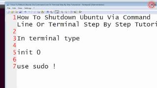 How To Shutdown Ubuntu Via Command Line Or Terminal Step By Step Tutorial