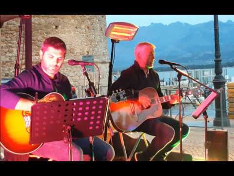 Eric et Jef Mattei au bar de la Tour  Calvi mai 2017