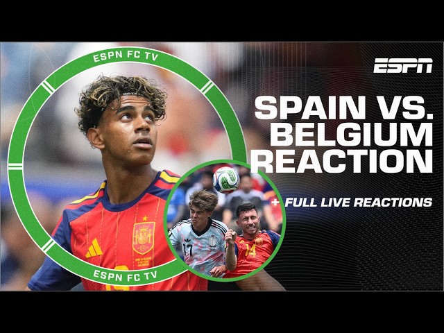 FULL LIVE REACTION: Spain vs. Belgium! Mikel Merino TO THE RESCUE! | ESPN FC