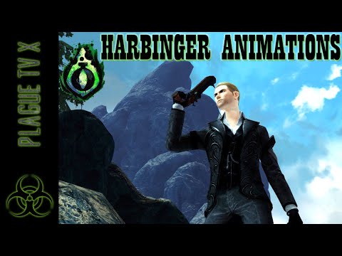 GW2: HARBINGER ( Necromancer ) All animations - Guild Wars 2 End of Dragons