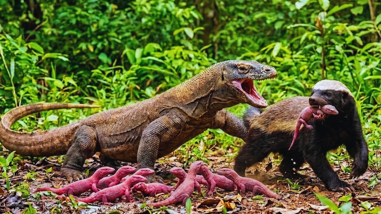 Komodo Dragon: 300 Days From Buried Egg to Island Survivor  Full Life Journey