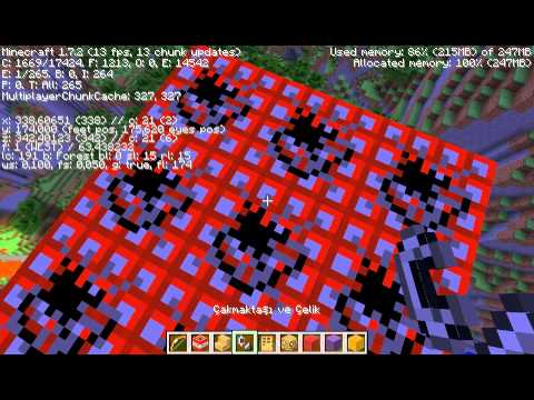 Minecraftta 10 katlı tnt bloğunu patlatma