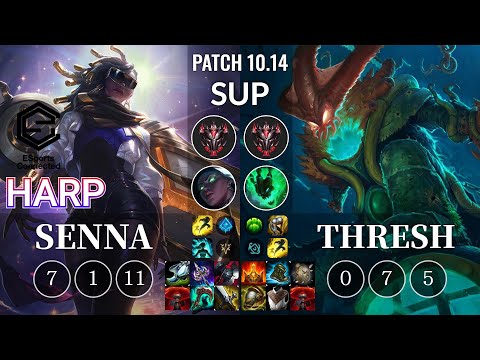 ESC Harp Senna vs Thresh Sup - KR Patch 10.14