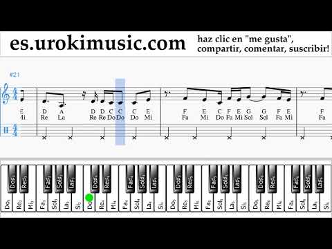 Tutorial de Piano (mano derecha) DJ Khaled, Justin Bieber - No Brainer Clases Notas um-ih927