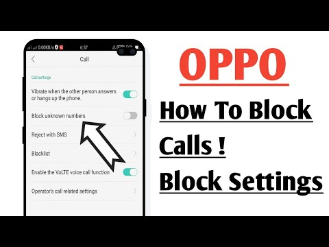 OPPO Unknown Number Block Setting ! How To Block Calls in OPPO Phone