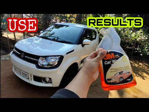3M car wash shampoo result | Usage
