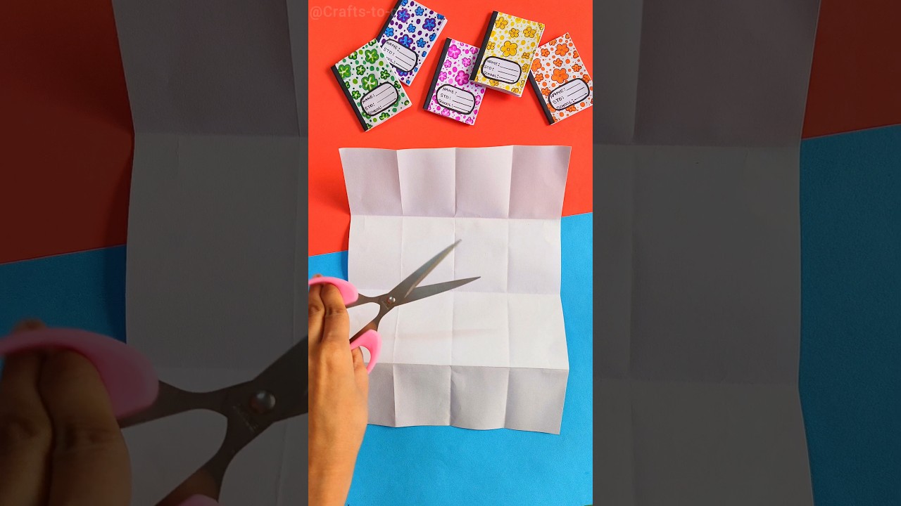 Diy Mini Notebook Easy📒 | Mini Notebook #shorts #mininotebookcraft #crafts-to-craft