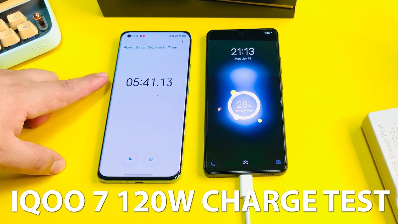 Vivo IQOO 7 120W CHARGING TEST. FASTEST IN THE WORLD!