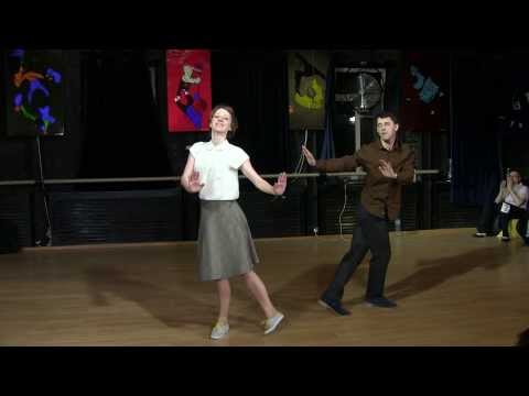 Larisa Vivas Kurbatova & Sergey Galperin at Tantsclass Cup 2014 Lindy Hop Showcase Light