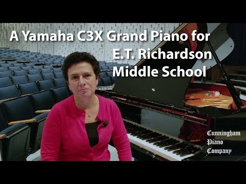 A Yamaha C3X Grand Piano for E.T. Richardson Middle School | Cunningham Piano Co.