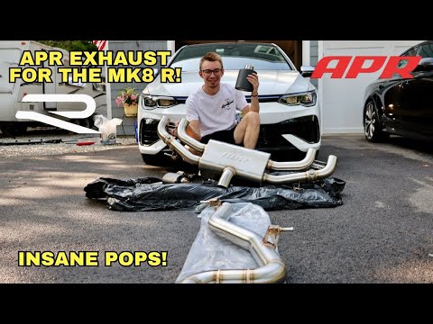MK8 Golf R APR Exhaust Install!!