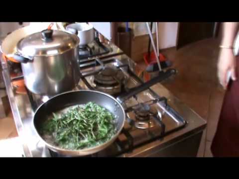 Speghettini ai "germogli di luppolo"