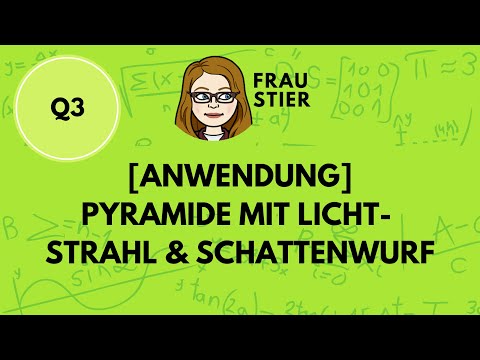 Anwendungsaufgabe zur Vektorrechnung: Schattenwurf eines Lichtstrahls über einer Pyramide