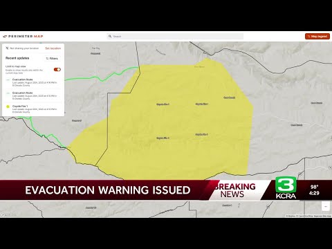 Coyote Fire: Vegetation fire burns in El Dorado County, prompts evacuation warnings