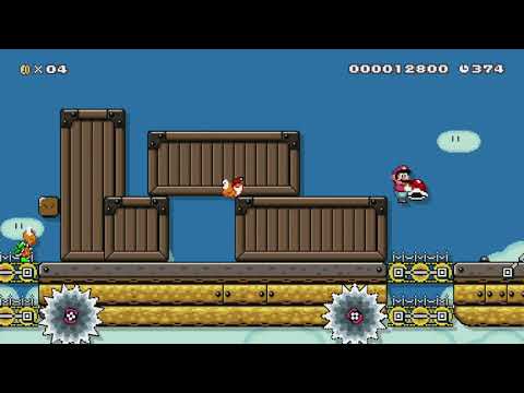 3-1 Bowser jr's kaboom express by conner2004 - Super Mario Maker - No Commentary 1bk