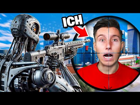24 Stunden KOPFGELD gegen ROBOTER POLIZEI überleben!