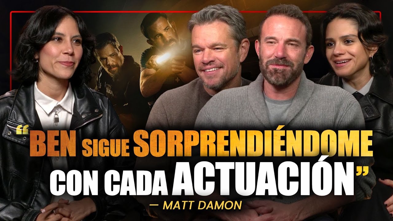 PLATICO CON BEN AFFLECK, MATT DAMON Y SASHA CALLE POR "THE RIP" EN NETFLIX