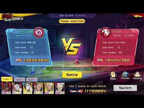 【OPM:The Strongest】Guide: Club Competition (Part 2)