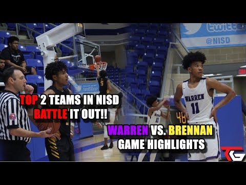 NISD's Top Two Teams BATTLE Each Other. Warren Vs Brennan Game Highlights