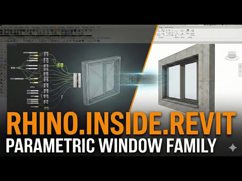 Rhino Inside Revit: Creating a new  window family (Tutorial video)