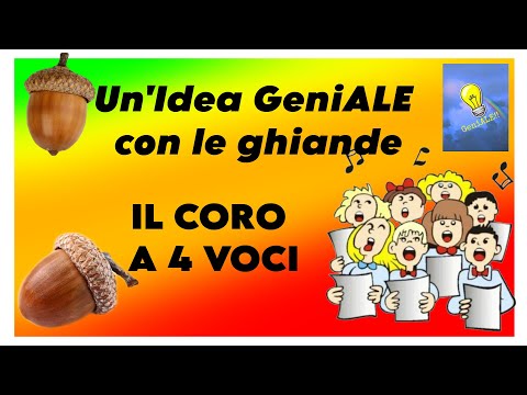 Un'Idea GeniALE con le ghiande #ghiande #acorn #choir #ideas @RiciclALE