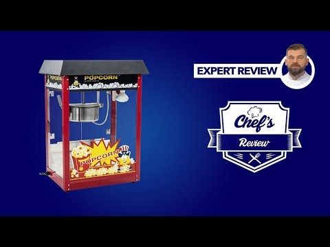 Video produktu  - Maszyna do popcornu - czarny daszek