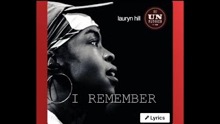 I Remember - Lauryn Hill