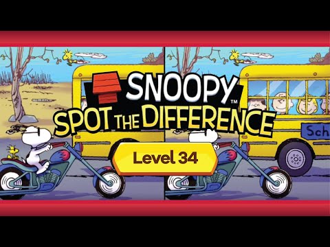 Snoopy Spot the Difference | Episode 2 | Level 34 | Hard