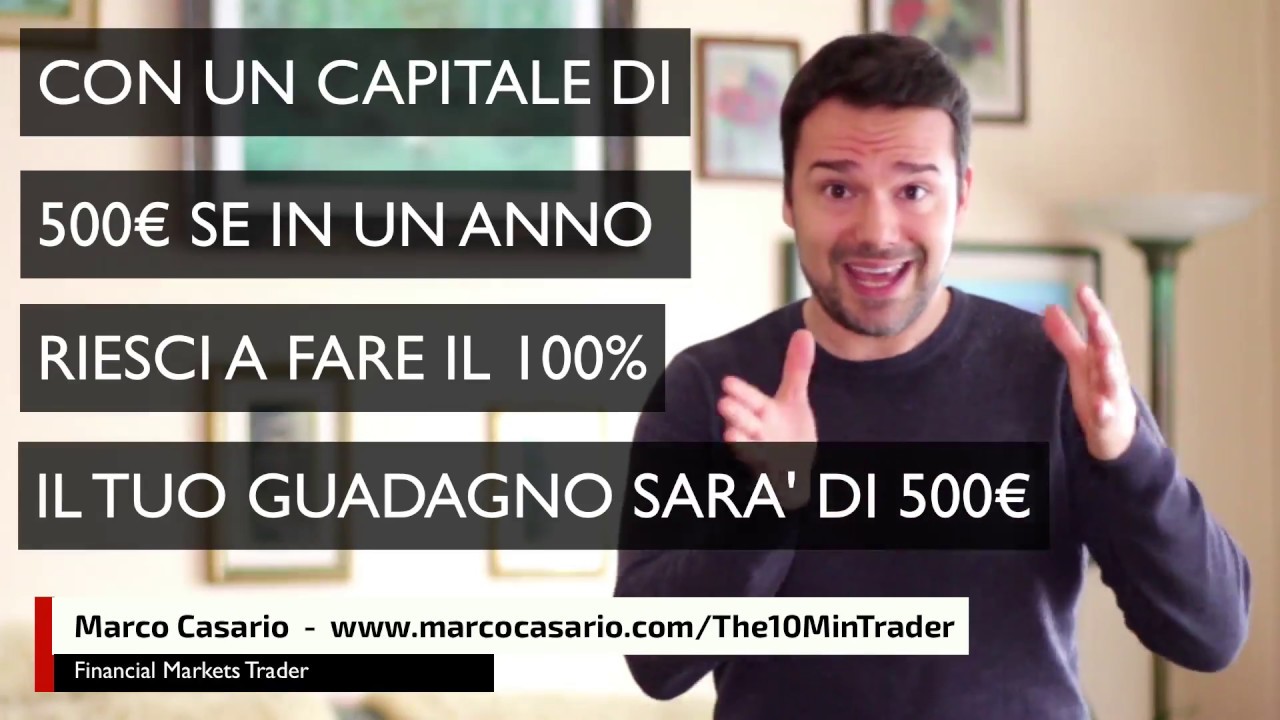 Si può fare Trading con un Capitale piccolo (sotto i 1000€) ? Si, ma non fare questo errore ... ...