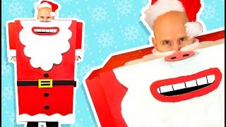 How To Make A Cardboard Santa Suit | DIY Christmas Crafts for Kids on BoxYourself
