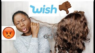 I BOUGHT A WIG ON WISH APP - IS THIS WEBSITE A JOKE? WTF!