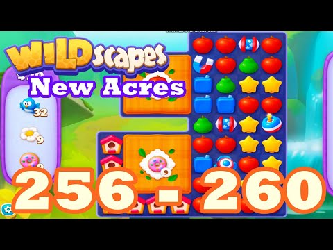 Wildscapes: New Acres Level 256 - 260 HD Gameplay | 3 match puzzle | android | 257 | 258 | 259 | IOS
