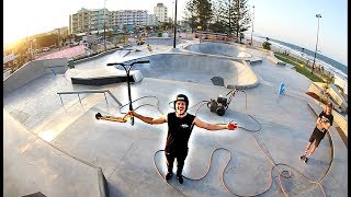 RIDING MILLION DOLLAR SKATEPARK BEFORE IT OPENS!