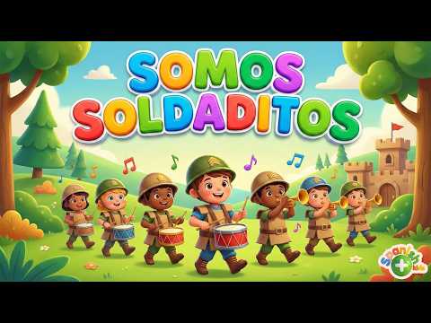 Somos Soldaditos Siervos del Señor 💪 | Musica Cristiana Video Animado para Niños