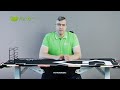 Žaidimų stalas Ultradesk Force Gaming Desk, LED RGB Prismatic, Baltas su juodu kilimėliu