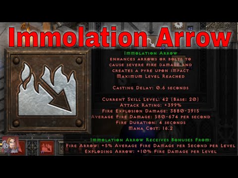 D2R Skills & Abilities - Immolation Arrow (Amazon Bow & Crossbow Tree)
