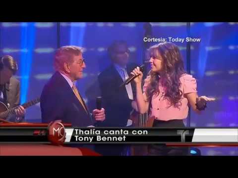 Thalia canta con Tony Bennett (Al Rojo Vivo)