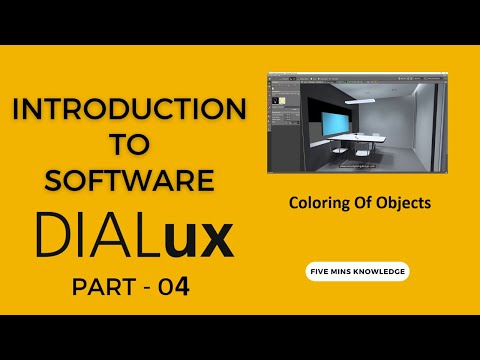 17) Mastering Lighting Design: Episode 17-Coloring Of Objects in Dialux Evo #dialuxevo #dialux