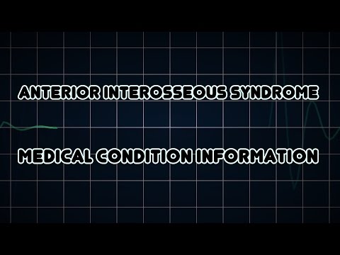 Anterior interosseous syndrome (Medical Condition)