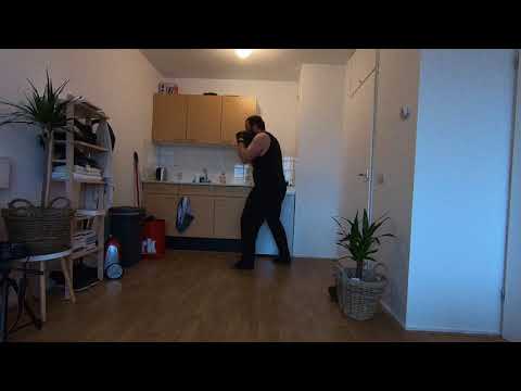 Shadow boxing and wrestling - Waist attacks