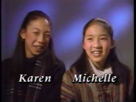 1995 US National Championships (ABC) - Ladies Short Program - Profile on Michelle & Karen Kwan
