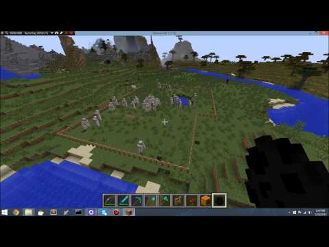 Minecraft - Iron Golems vs Monsters!