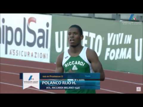 Polanco 10.35 finale 100 metri promesse campionati italiani firenze 2017